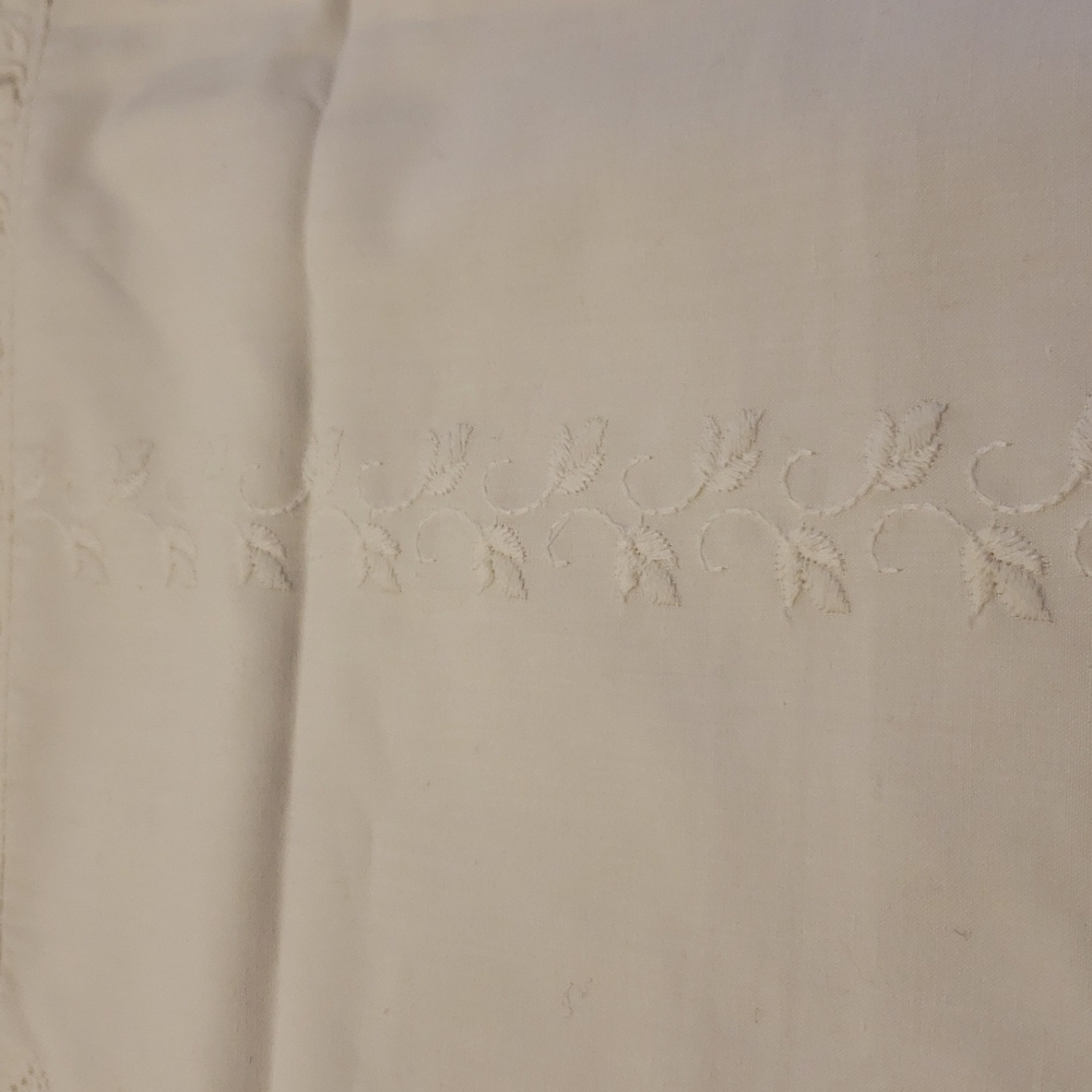 𝅺jonelle Pillow Case Cover Bedding White lace intricate decoration scallop - Picture 5 of 10